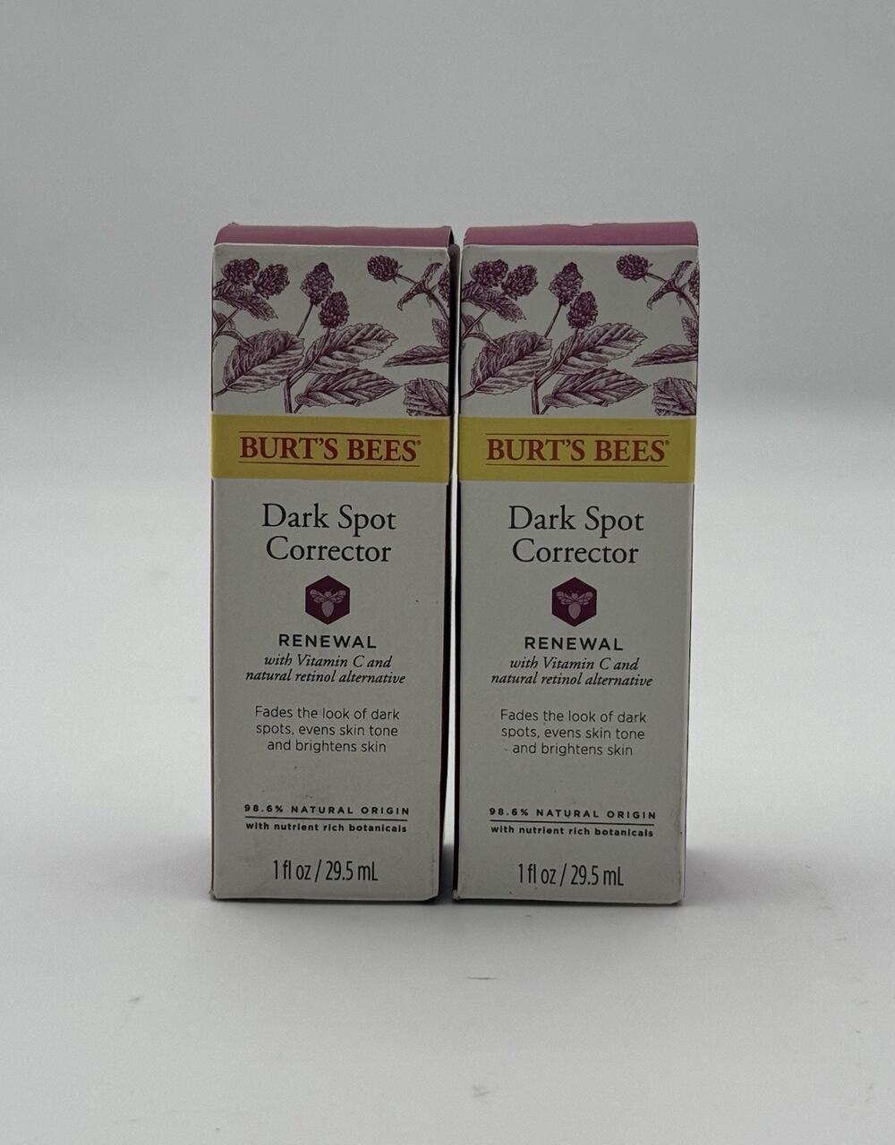 Burt’s Bees Renewal Dark Spot Corrector – 1 fl oz Each – Pack of 2 – NEW